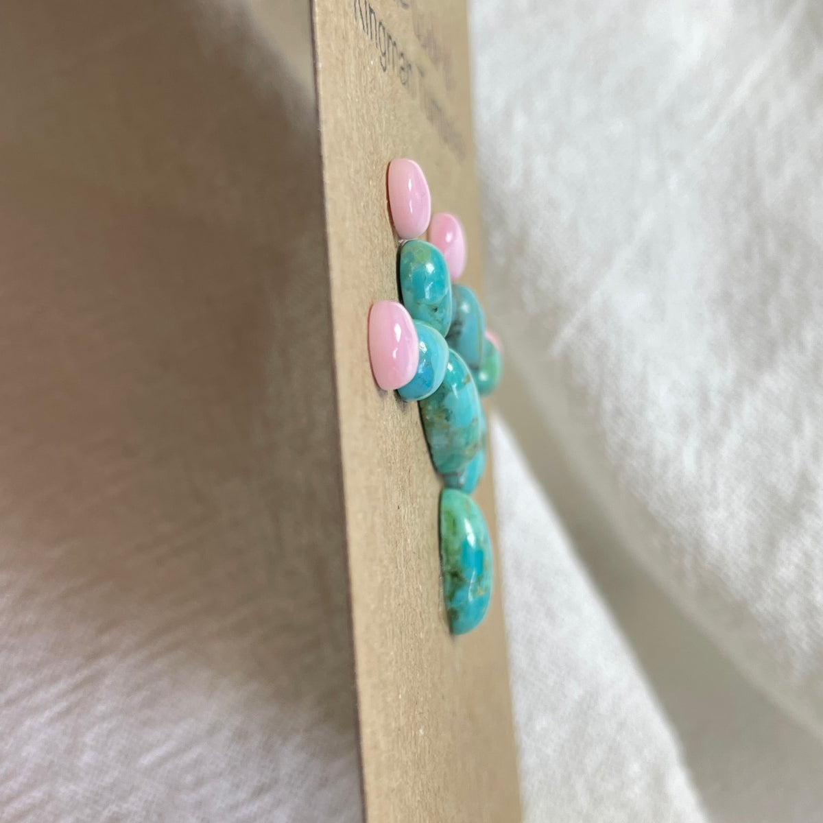 Pink Conch / Kingman Turquoise Cabochon - PK10 71EB0F8C-4D79-46F1-8755-3870CB87F7D1 Brandedandwild.com