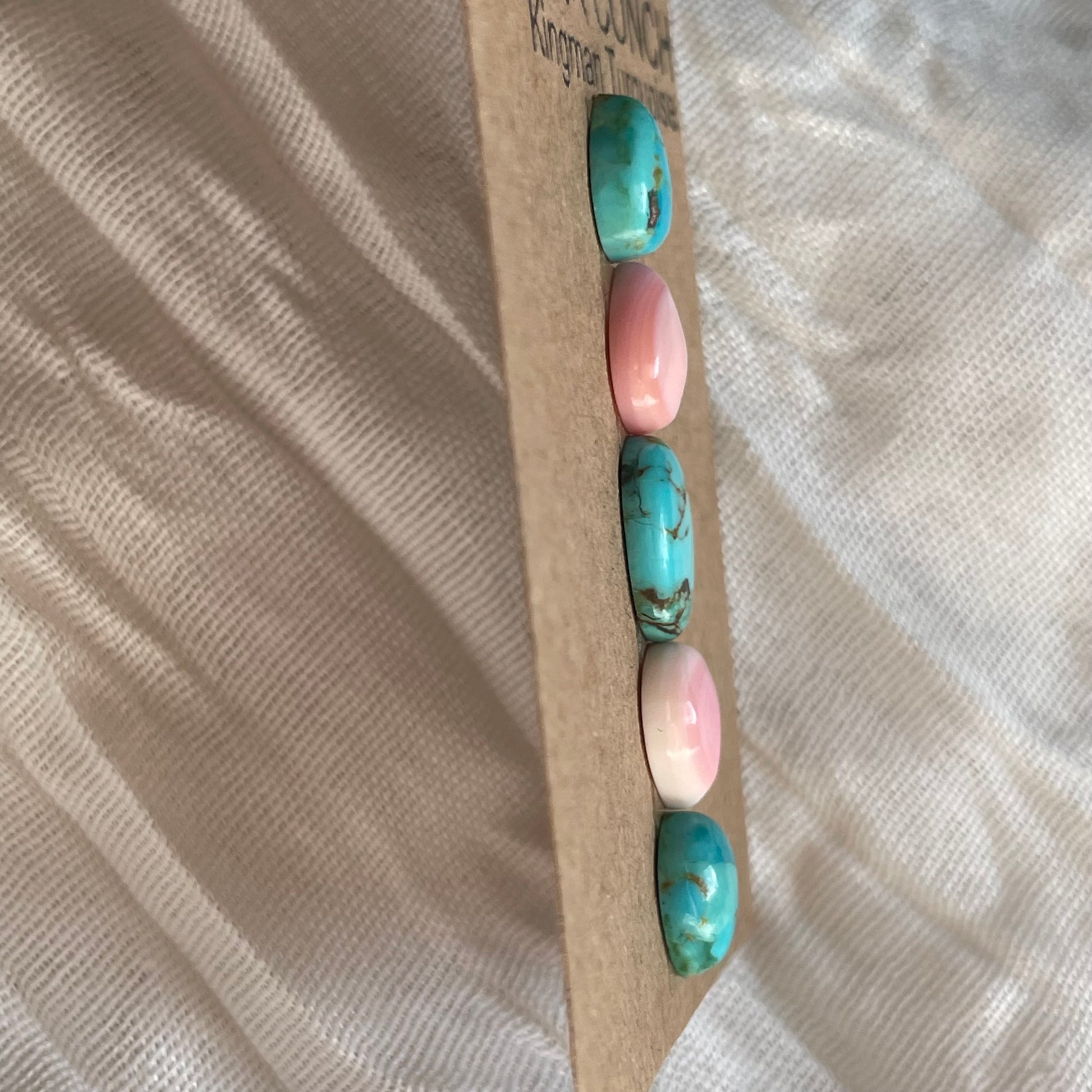 Kingman / Pink Conch Cabochon - MIX64 71F73084-696A-4C63-9023-A63410CBB444 Brandedandwild.com