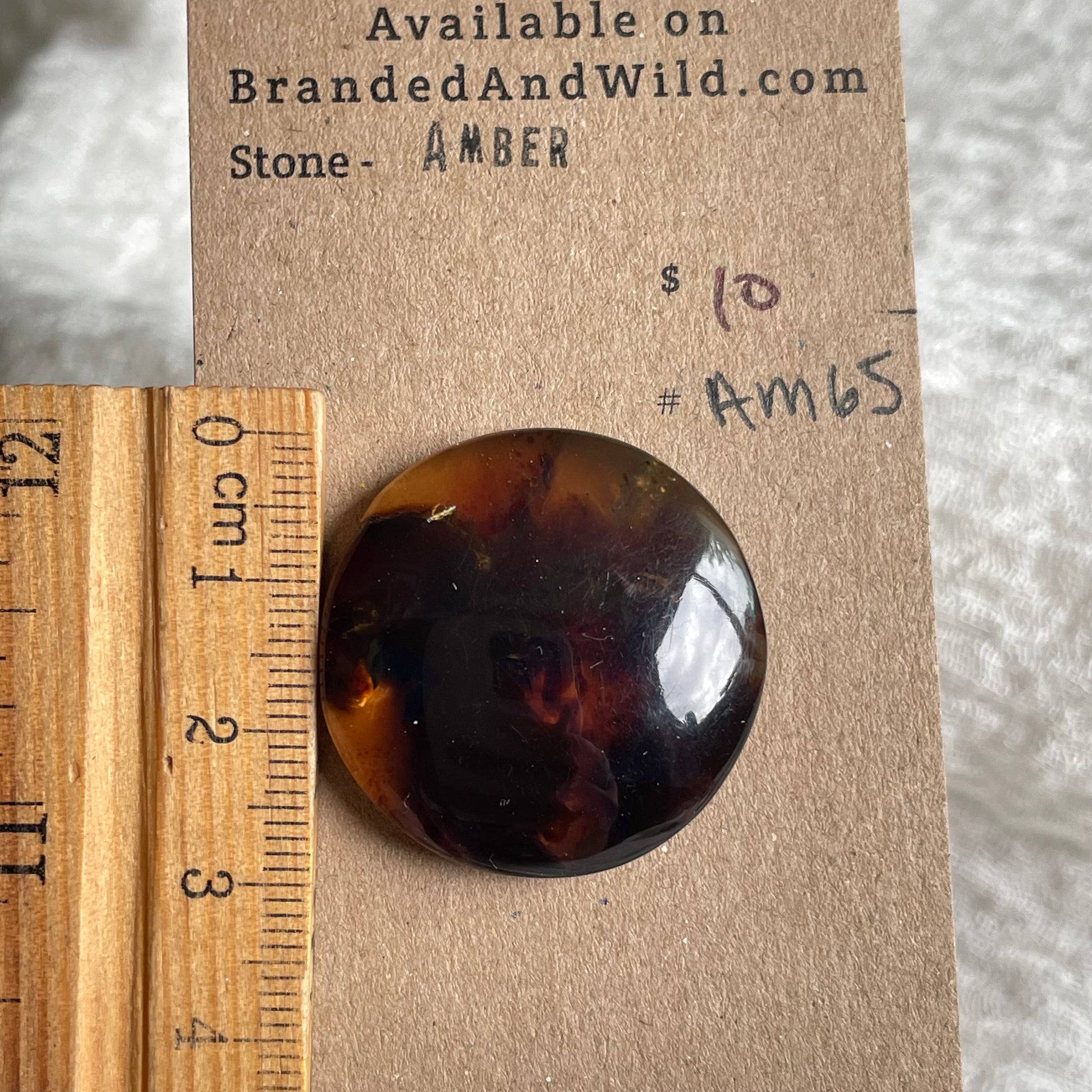 Amber Cabochon AM65 71F76B6A-AEAC-4506-91CB-475B64ED1789 Brandedandwild.com