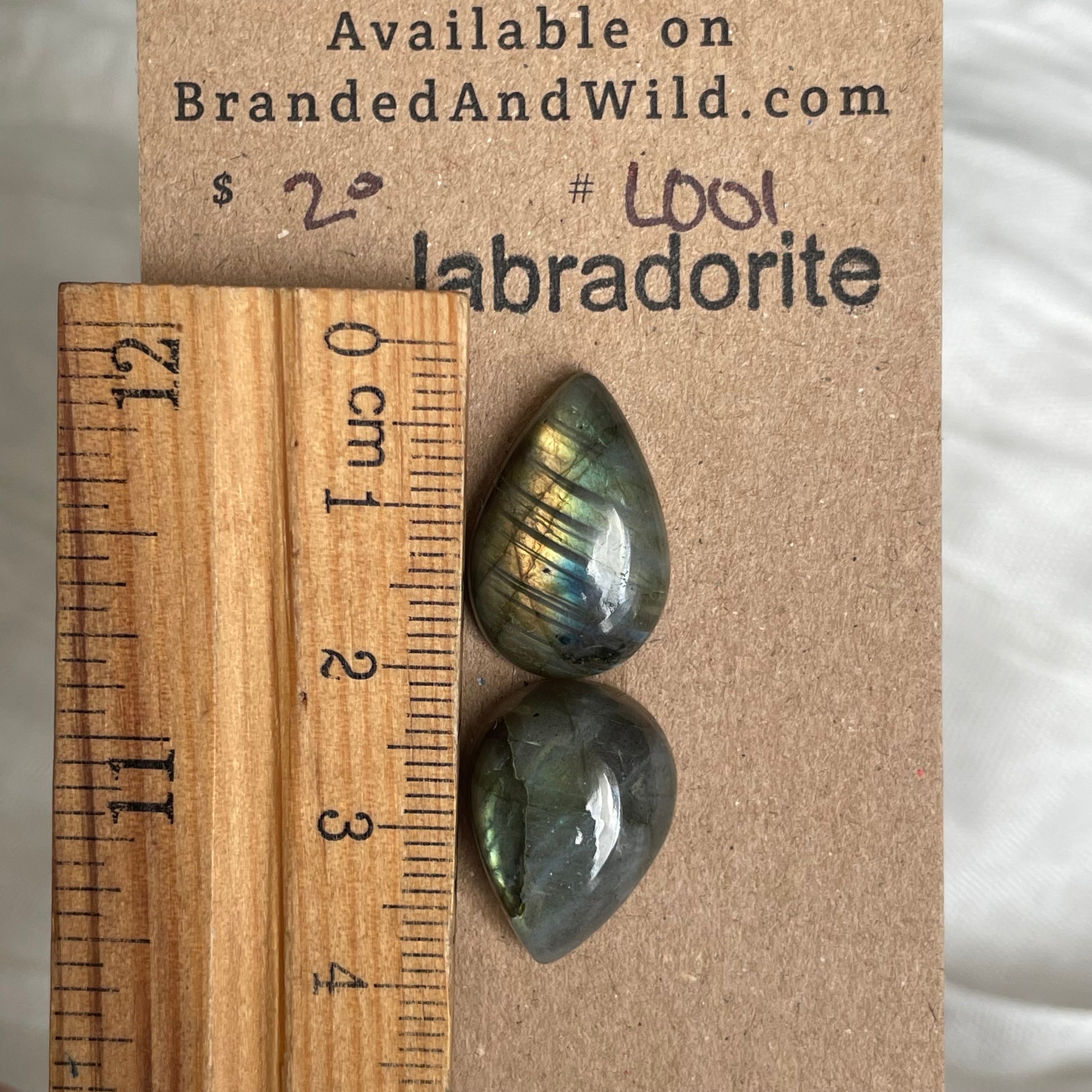 Labradorite Cabochon - L001 720075DC-E758-4C83-9B3F-813AB7A381BA Brandedandwild.com