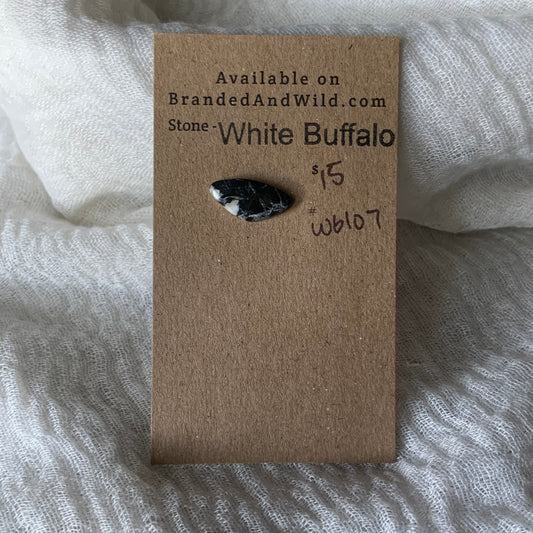 White Buffalo Cabochon - WB107