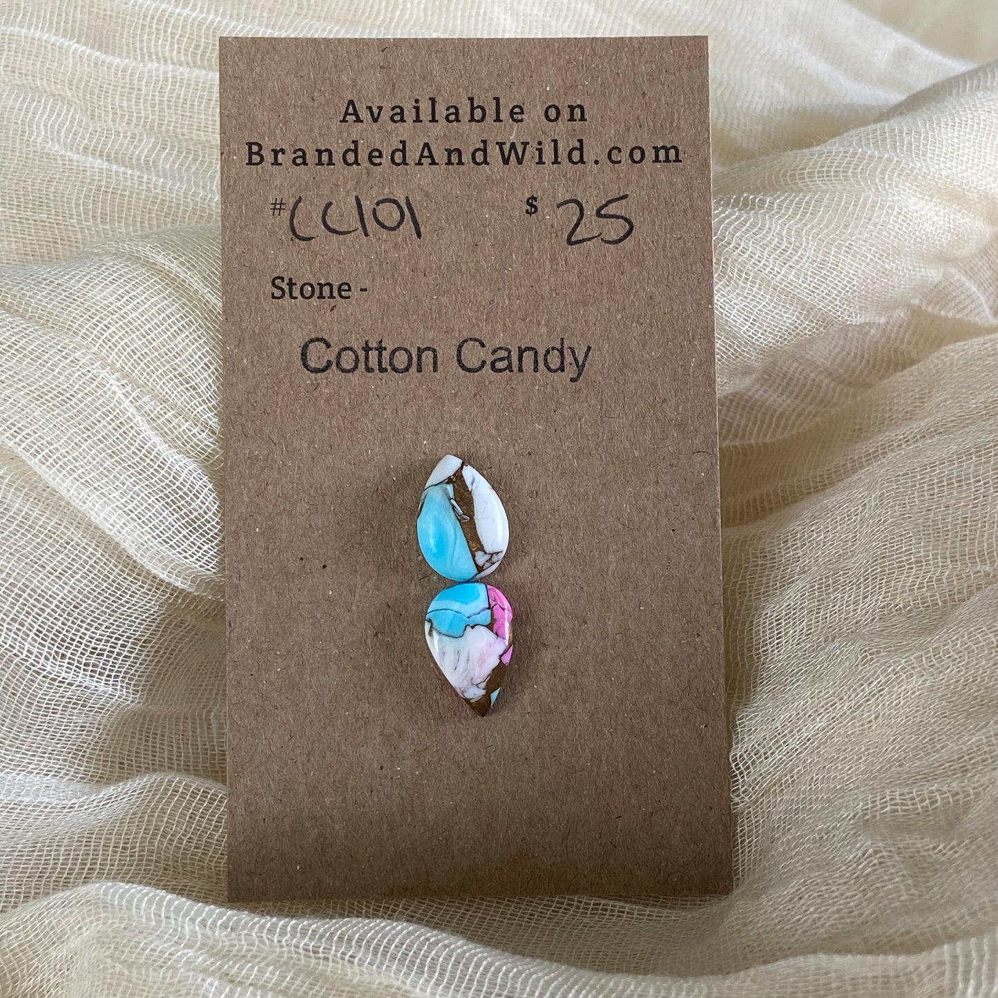Cotton Candy Cabochon - CC101 72362951-A695-4176-A338-4210478E8473 Brandedandwild.com