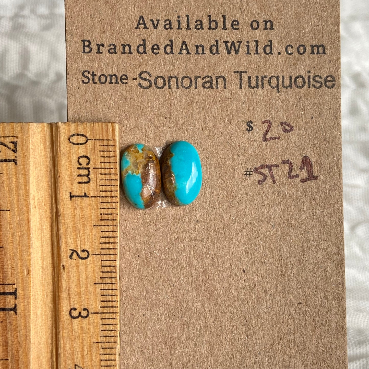 Sonoran Turquoise Cabochon - ST21 72387ACA-1E31-49D7-B568-E7C1FACA627C Brandedandwild.com