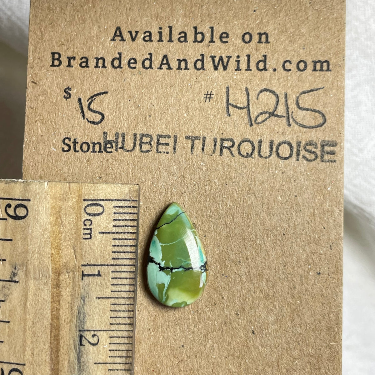 Hubei Turquoise Cabochon - H215 7241BED7-B66A-4595-9E44-DA6D1346902C Brandedandwild.com