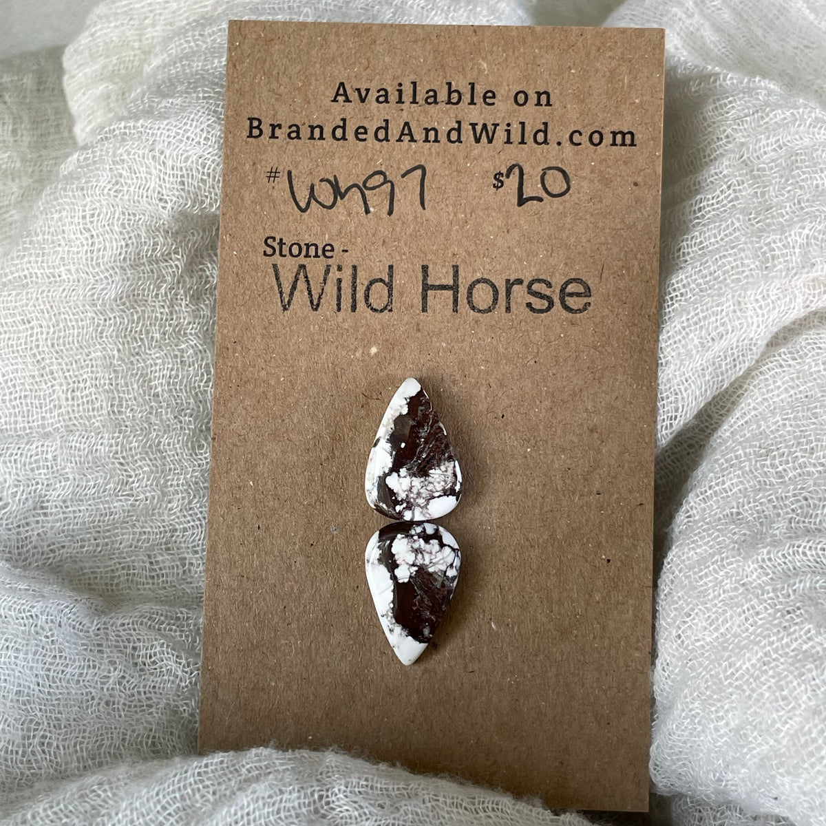 Wild Horse Cabochon - WH97 7243491D-B3DD-430A-8571-DF57388226AD Brandedandwild.com