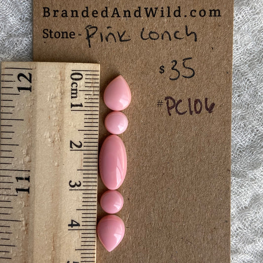 Pink Conch Cabochon - PC106