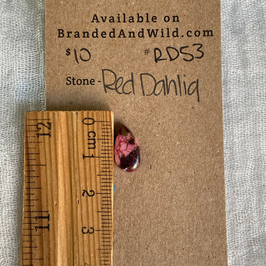 Red Dahlia Cabochon - RD53