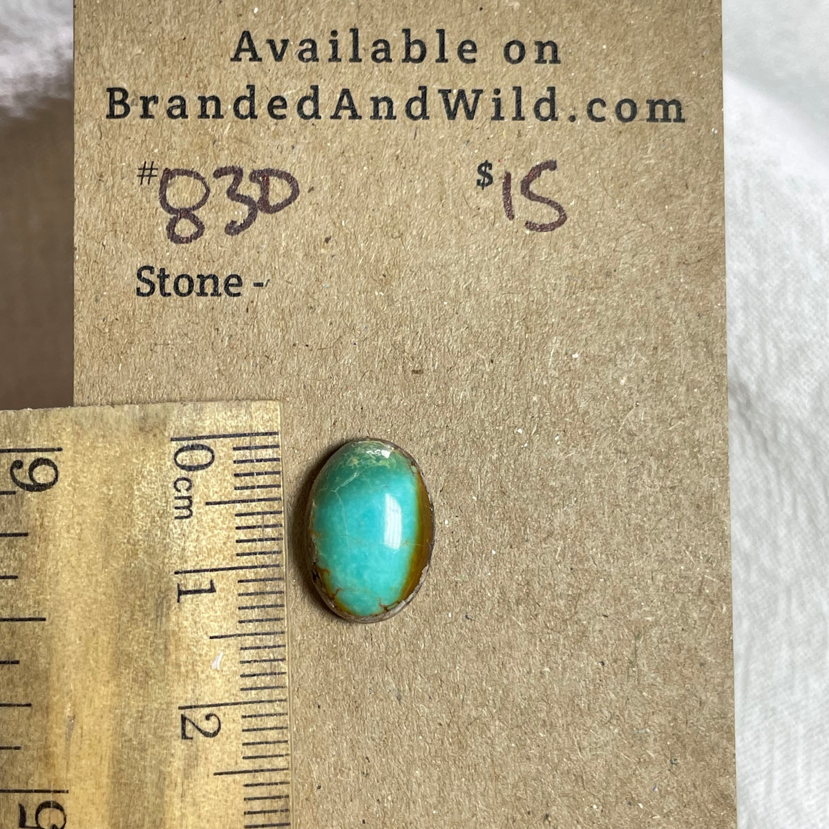 #8 Turquoise Cabochon - #830 7280B87A-6631-4DAD-A84E-6DDDDB40C0D6 Brandedandwild.com