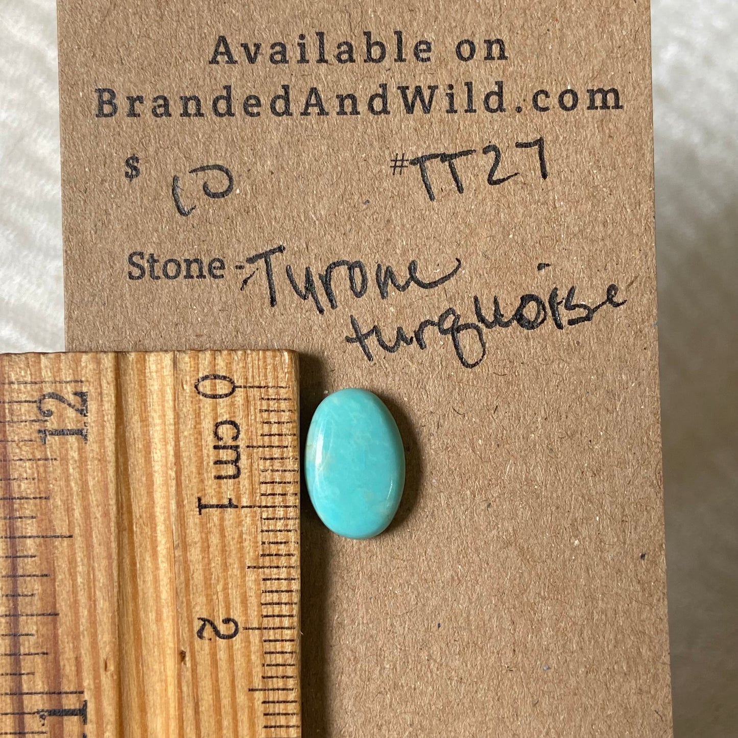 Tyrone Turquoise Cabochon - TT27 72876FAC-B959-45C5-80AA-FAB1B36B6EE0 Brandedandwild.com