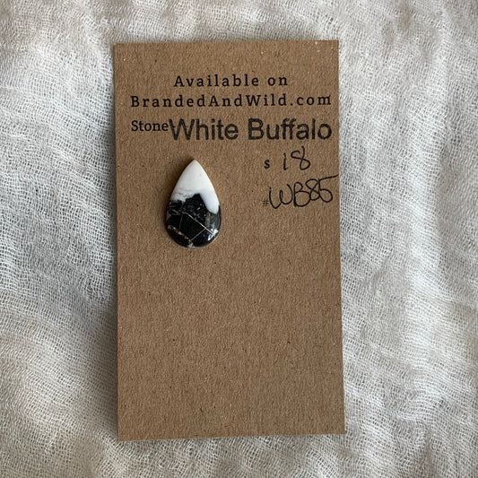White Buffalo Cabochon - WB85
