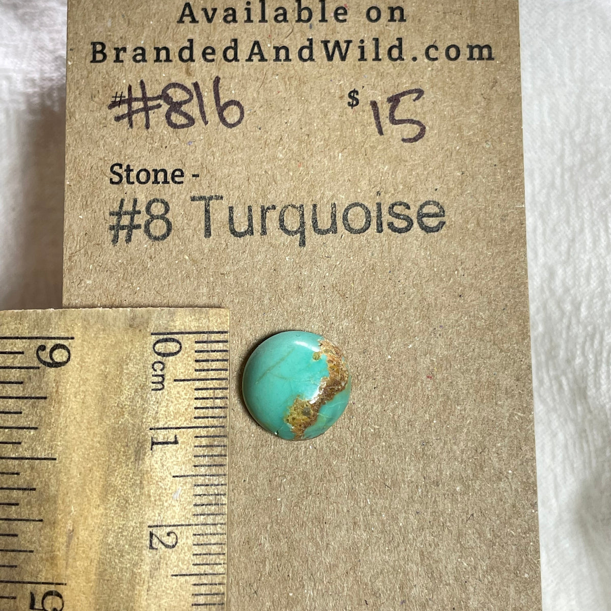 #8 Turquoise Cabochon - 816 729CF5CB-693C-4153-8F2F-9CFC2978937F Brandedandwild.com