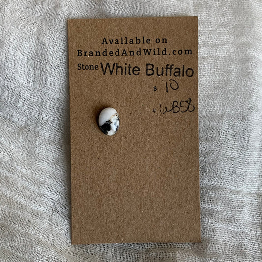 White Buffalo Cabochon - WB58