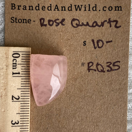 Rose Quartz Cabochon - RQ35