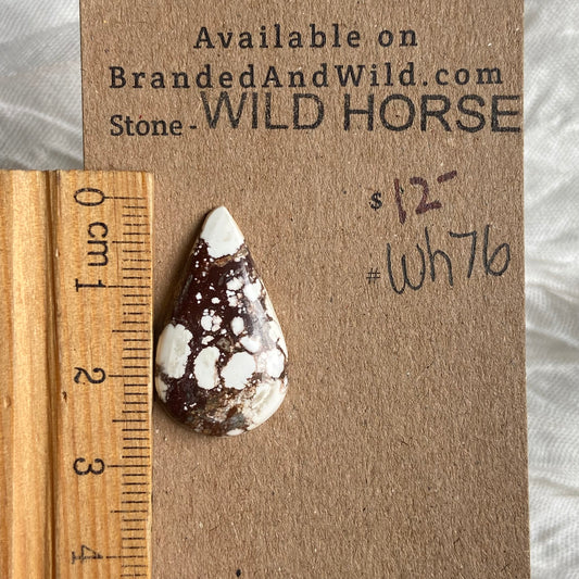 Wild Horse Cabochon - WH76 72E145AD-DDF6-4427-BA51-DCE6A68F6C61 Brandedandwild.com