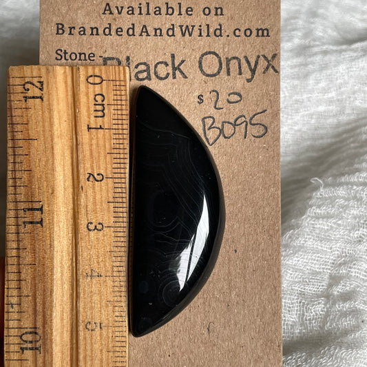 Black Onyx - Cabochon - BO95 7309DB6F-45AA-4F92-9DDA-7D8C68C70C66 Brandedandwild.com