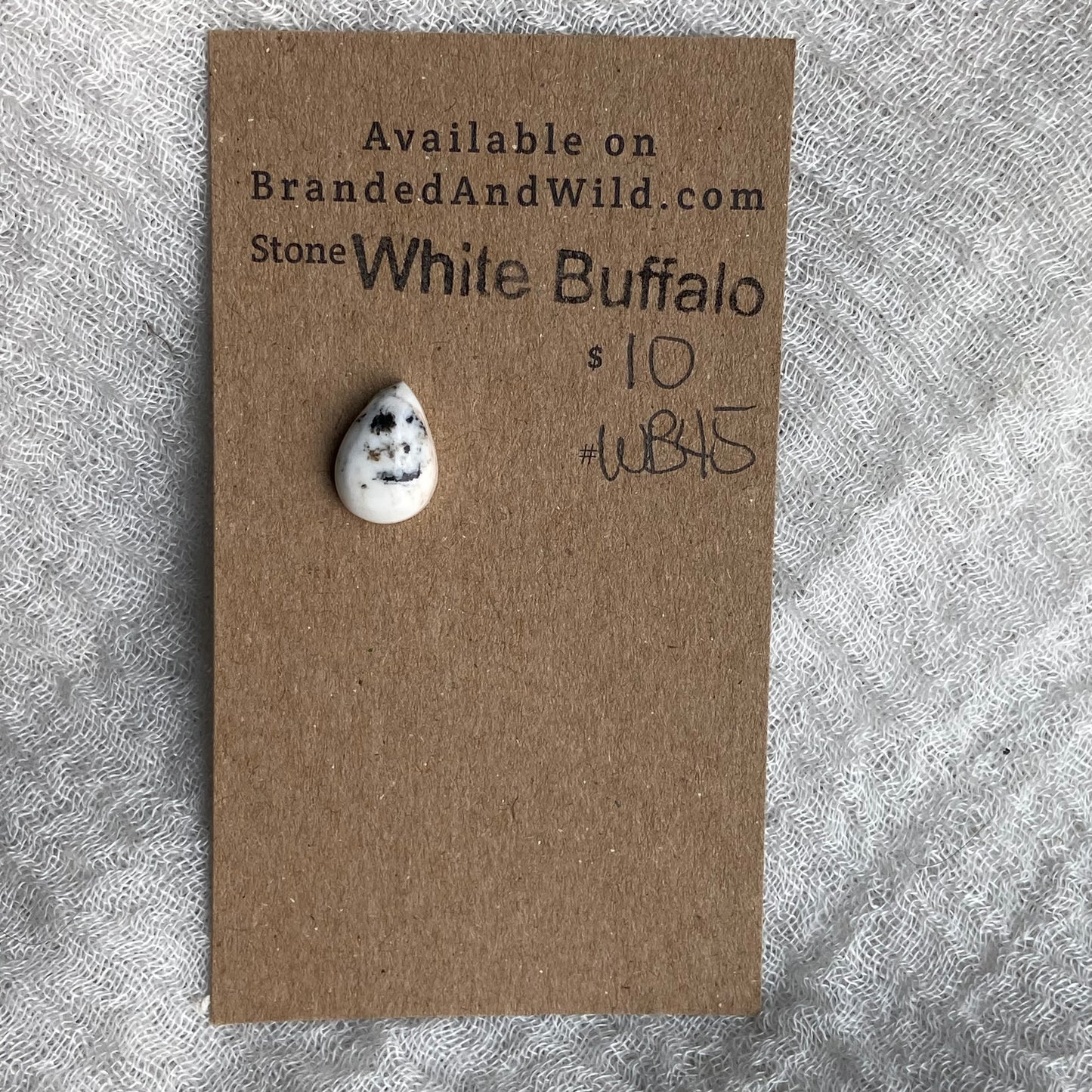 White Buffalo Cabochon - WB45