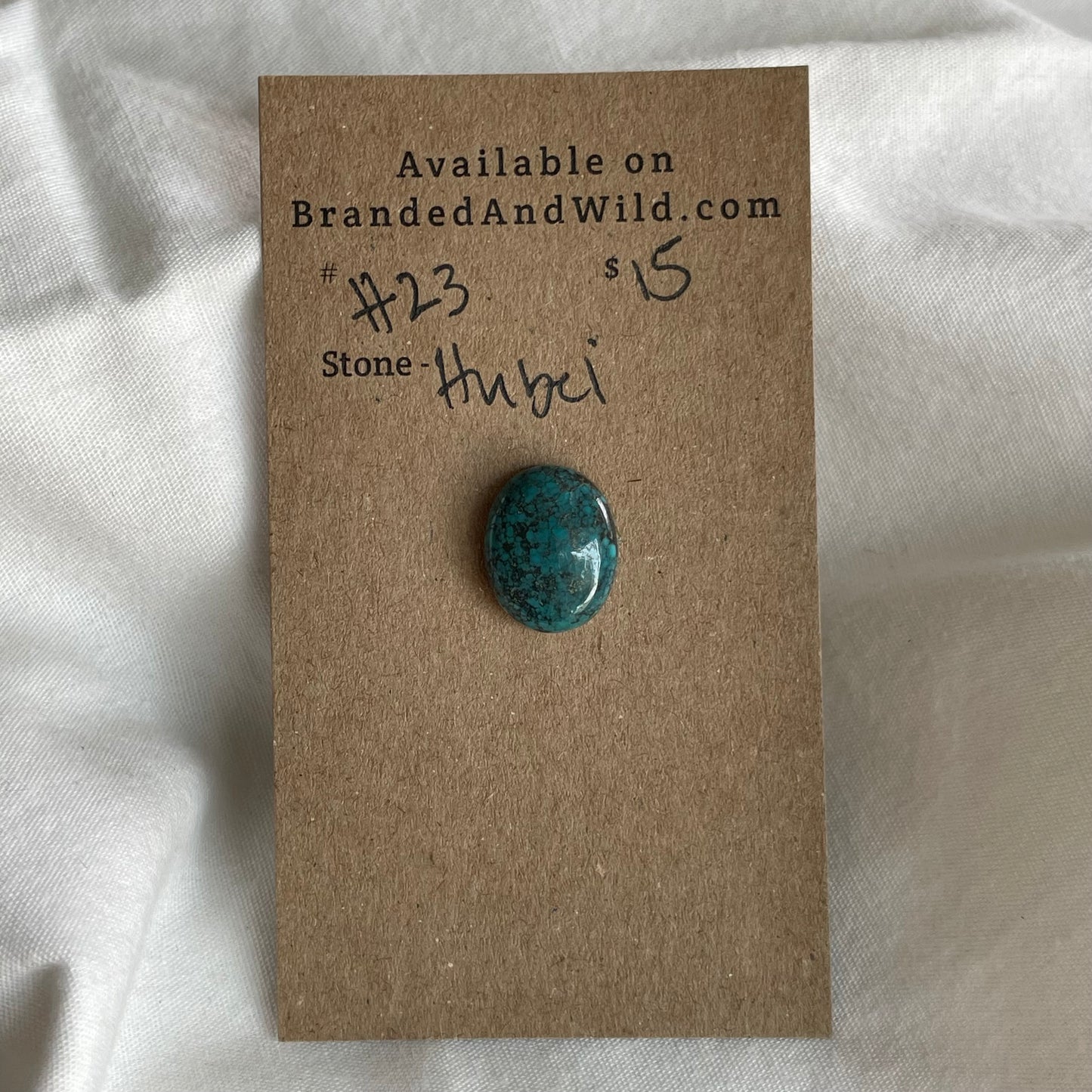 Hubei Turquoise Cabochon - H23 7340D5B6-8FA7-4CE8-AEE1-4322C3A52DFA Brandedandwild.com