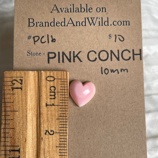 Pink Conch Cabochon - PC16 73506C35-B225-444A-A0CB-0DEDE7583D79 Brandedandwild.com