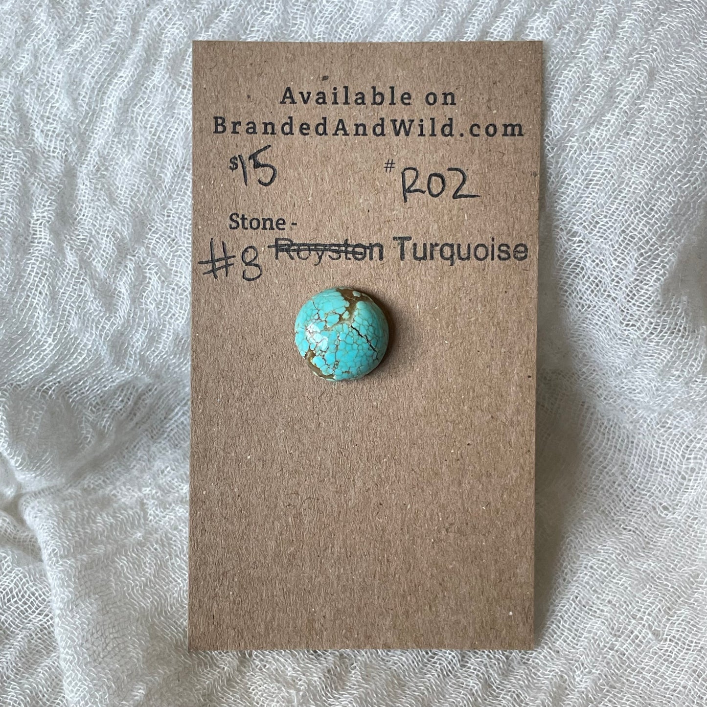 #8 Turquoise Cabochon - R02 73589957-5EEF-4D08-B588-560FD106E4DF Brandedandwild.com