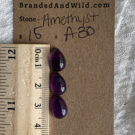 Amethyst Cabochon - A30