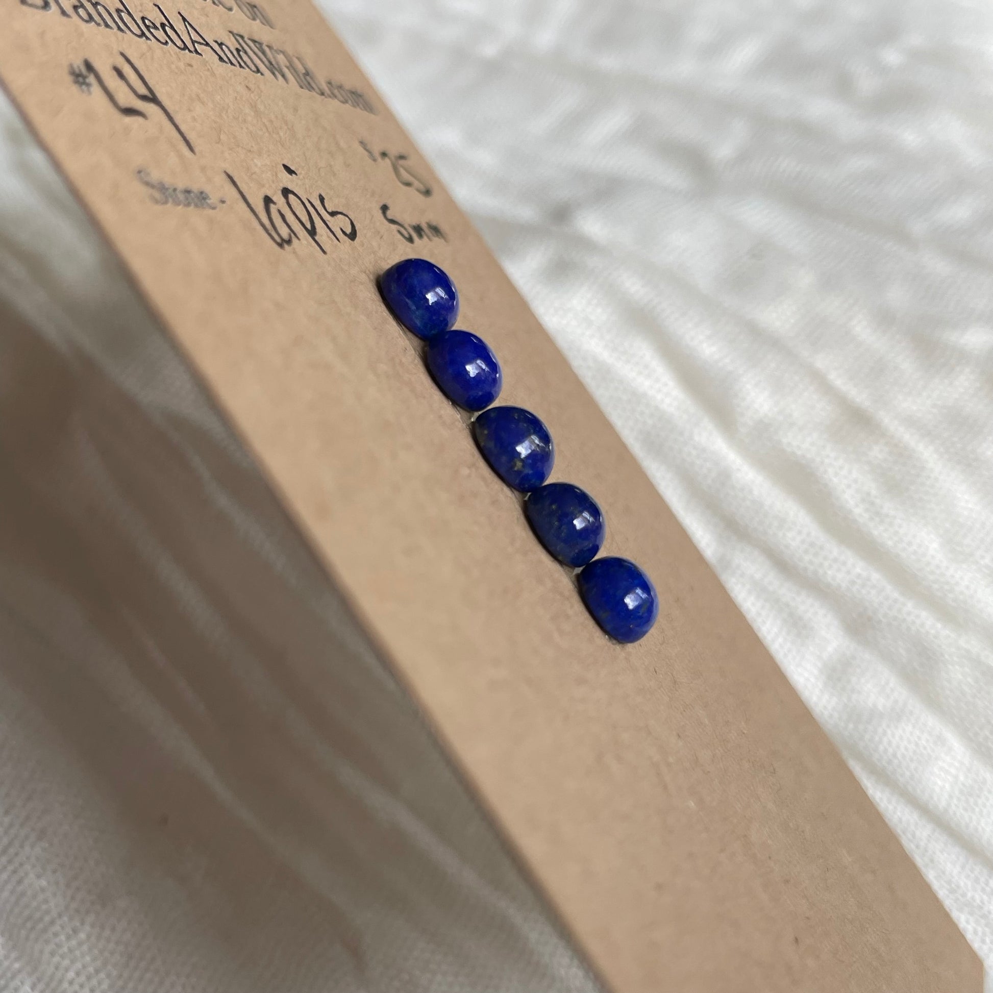 Lapis Cabochon - L4 7398A61E-A3D5-4297-A0C7-8E7AA6A6D4E7 Brandedandwild.com