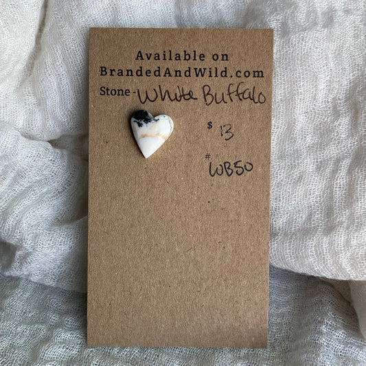 White Buffalo Cabochon - WB50