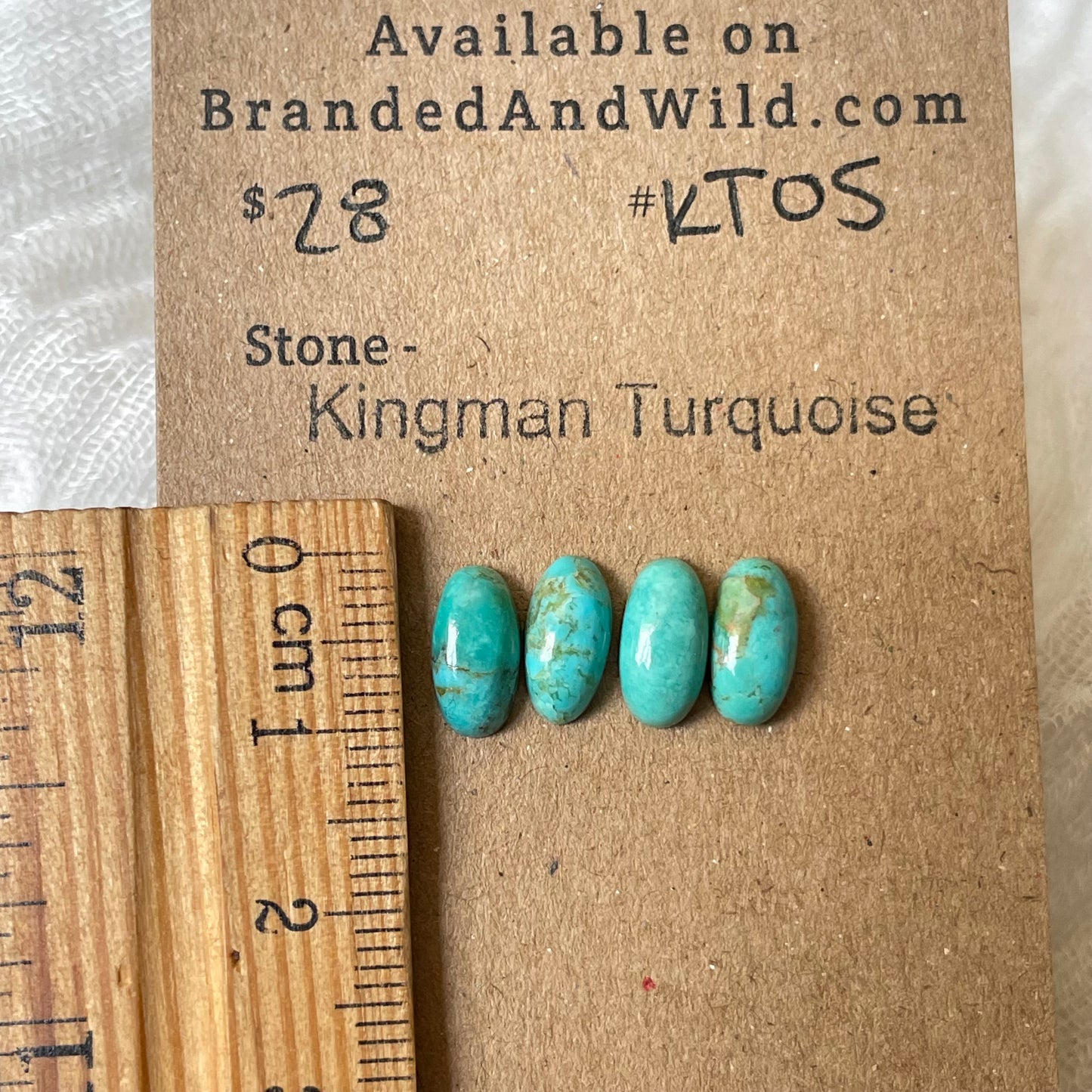 Kingman Turquoise Cabochon - KT05 73A1C301-266E-4B0F-A795-BF134AF23CAF Brandedandwild.com