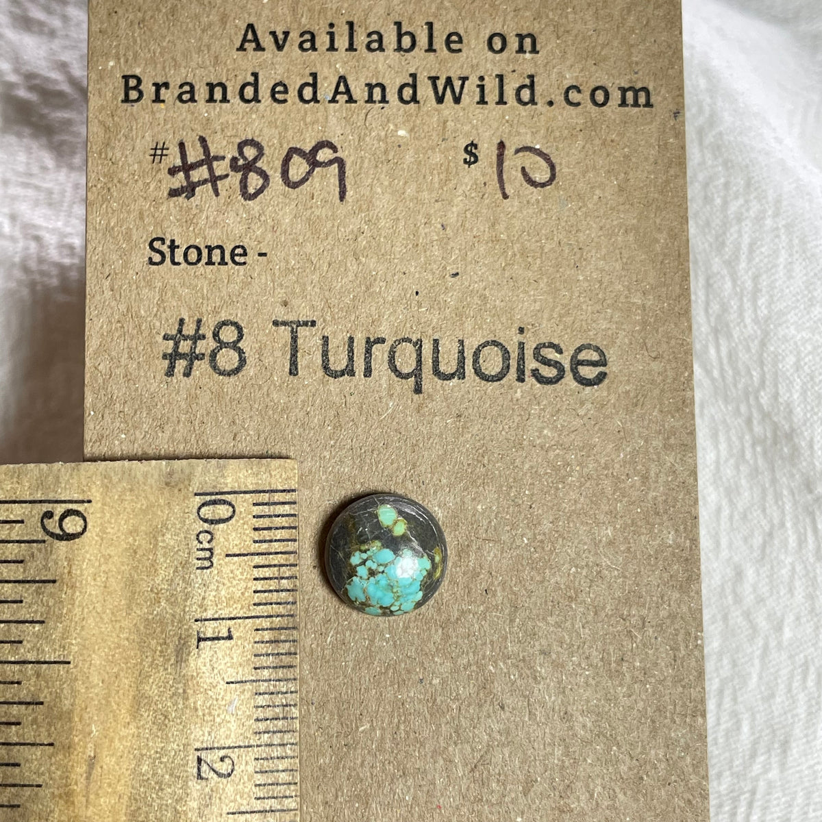#8 Turquoise Cabochon - #809 73B04227-483C-4B34-9C78-FF9D9D71B504 Brandedandwild.com