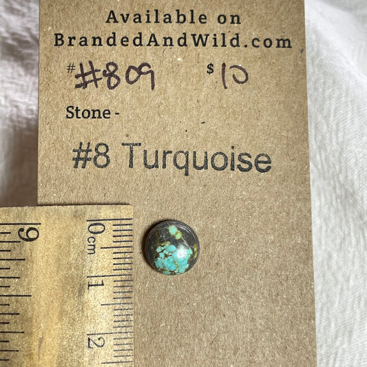 #8 Turquoise Cabochon - #809 73B04227-483C-4B34-9C78-FF9D9D71B504 Brandedandwild.com