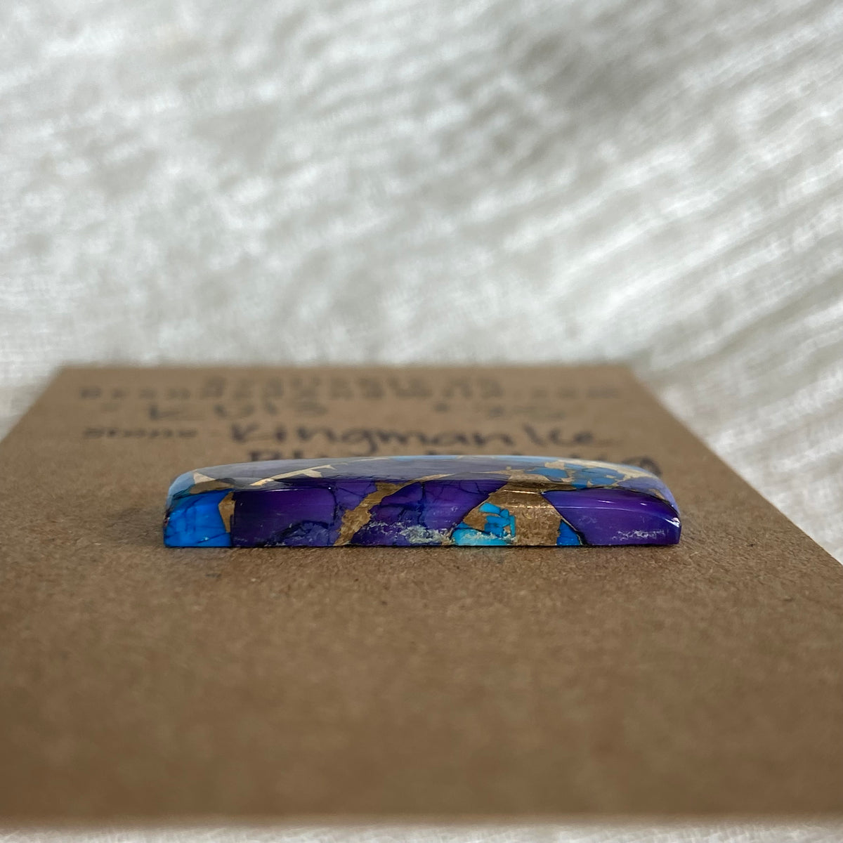 Kingman Ice Blue Dahlia Cabochon - KD13