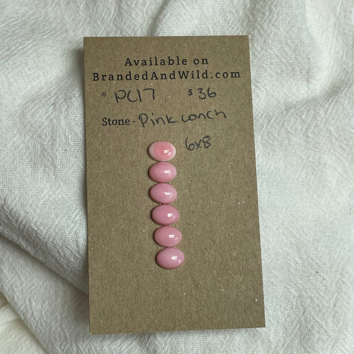 Pink Conch Cabochon - PC17 73C3EC45-6779-4314-A554-79385571F5C2 Brandedandwild.com