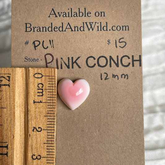 Pink Conch Cabochon - PC11 73C590B1-525A-4EEF-B89A-653D1035C562 Brandedandwild.com
