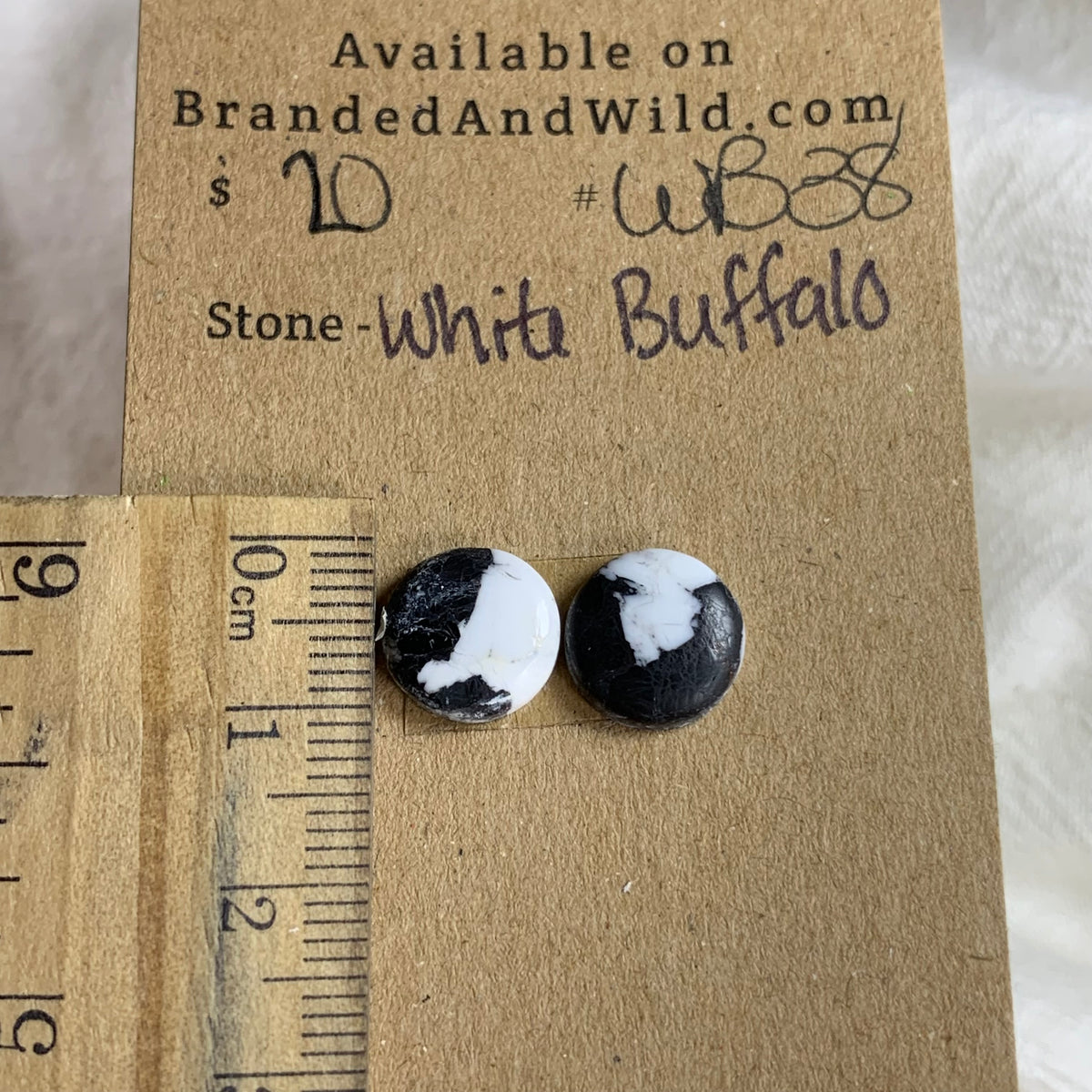White Buffalo Cabochon - WB38 73C5F1F8-A72F-4A7B-8481-827073AFC658 Brandedandwild.com