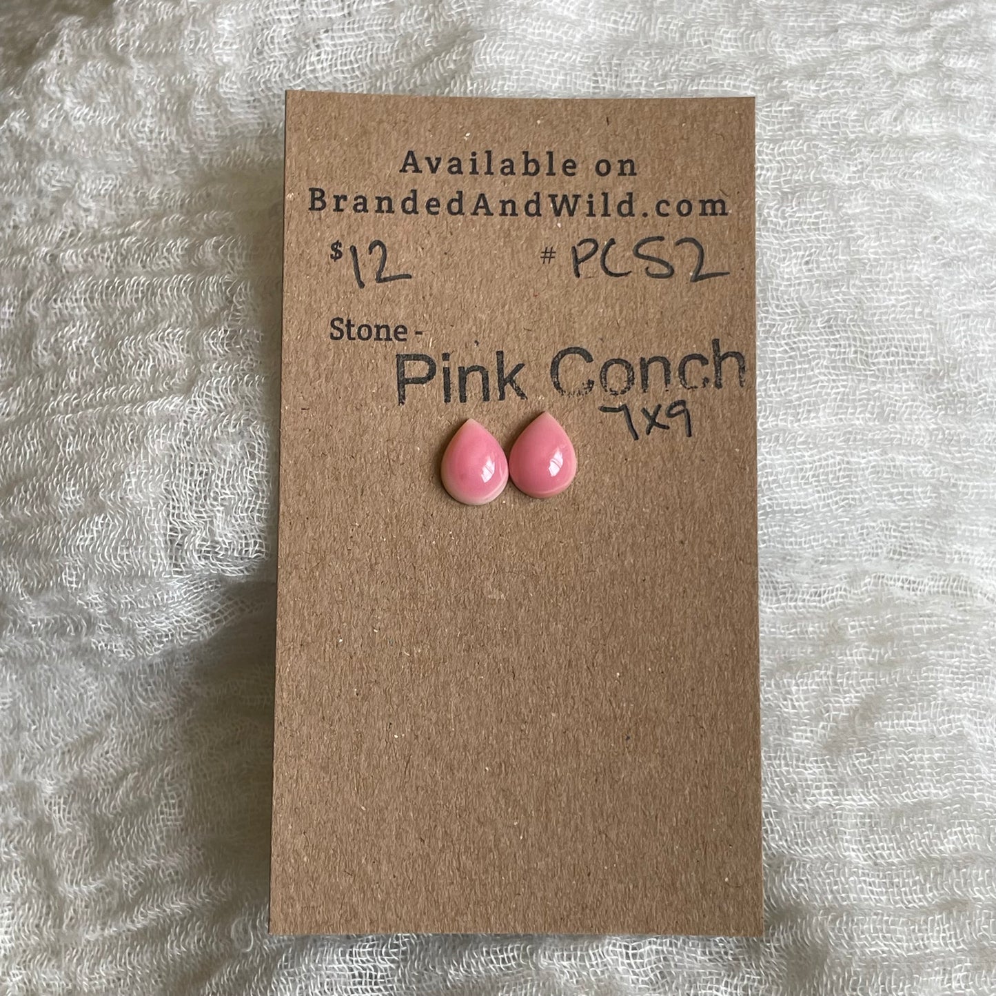 Pink Conch Cabochon - PC52