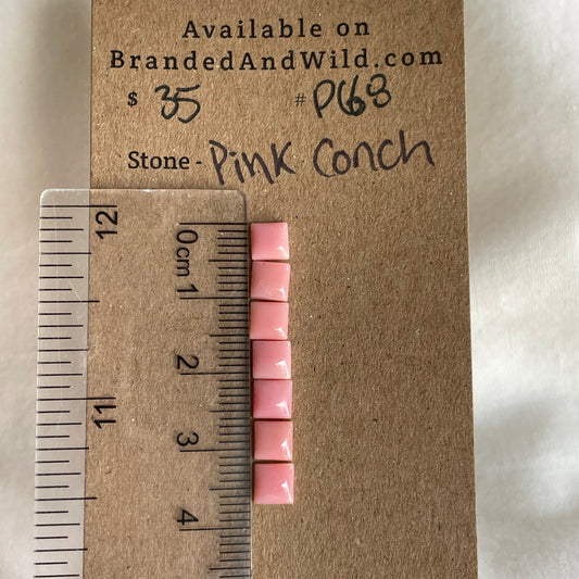 Pink Conch Cabochon - PC68 73F7B2C3-7529-4136-AB26-E85683F81017 Brandedandwild.com