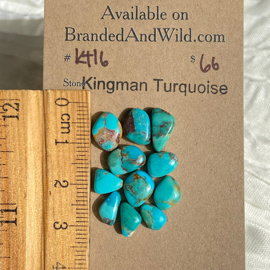 Kingman Turquoise Cabochon - KT16 73FA34B7-9444-4B6F-878B-29B16A01F0B4 Brandedandwild.com