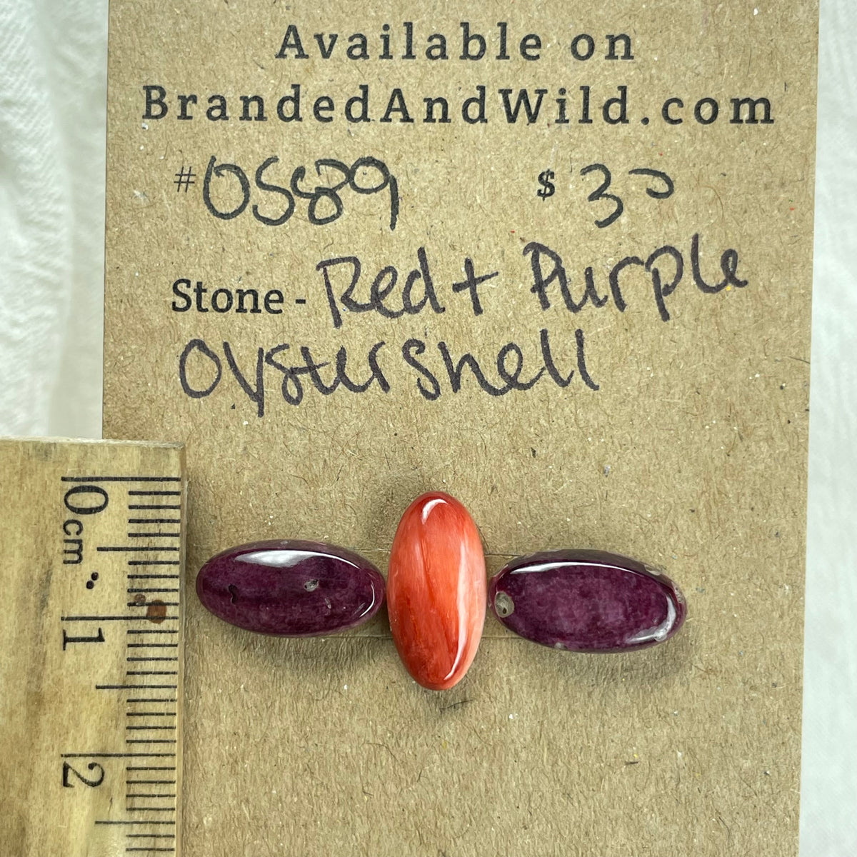 Oyster Shell Cabochon - OS89 73FCEBE3-6357-4974-9AF8-AA14F2E046F3 Brandedandwild.com