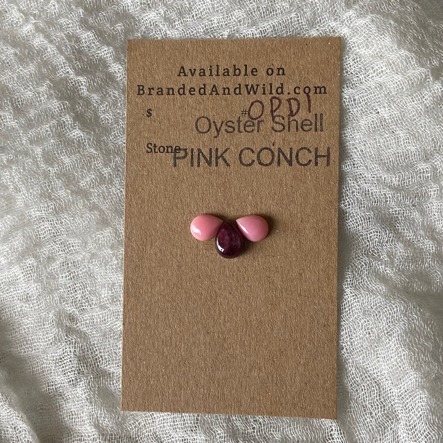 Pink Conch / Oyster Shell Cabochon - OP01