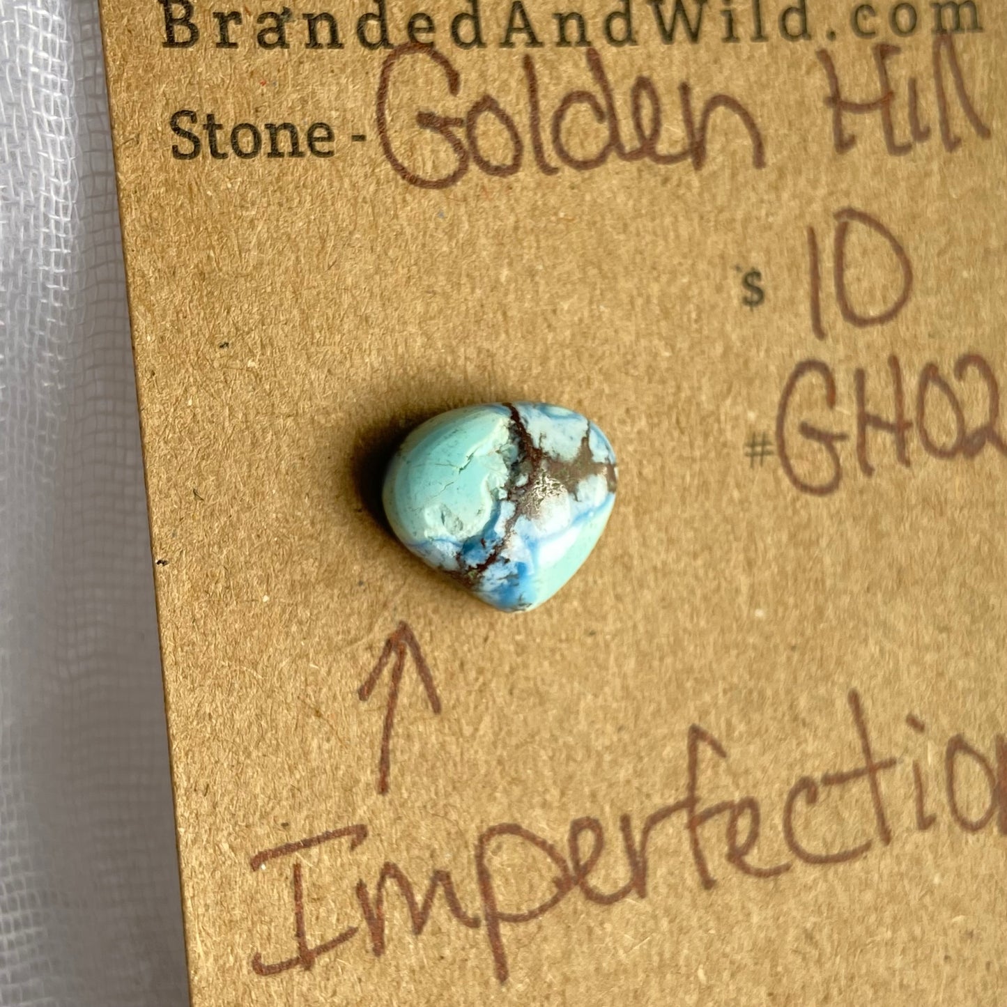 Golden Hill (with Imperfection) Cabochon - GH02