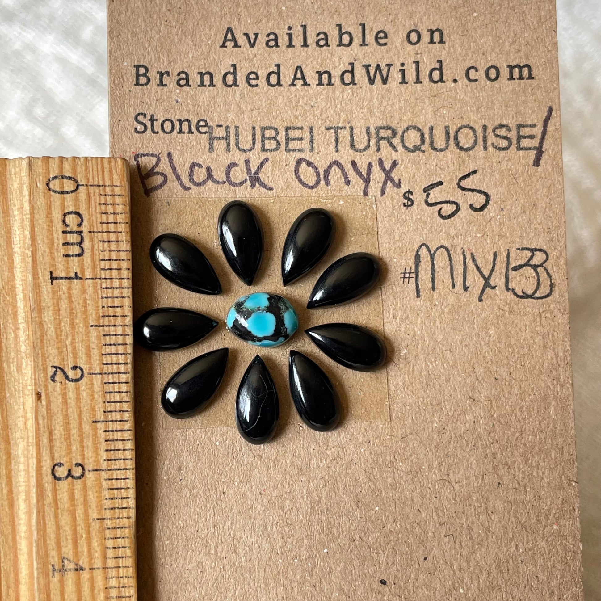 Hubei / Black Onyx Cabochon - Mix133 743DADEA-D47C-42D3-BFFD-C5A442DD275E Brandedandwild.com