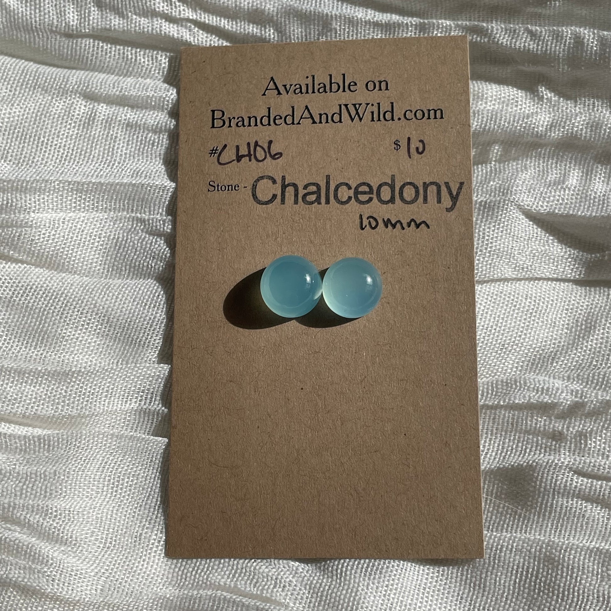 Chalcedony Cabochon - CH06 744F9238-AD1A-4360-969F-0FBEF7984101 Brandedandwild.com