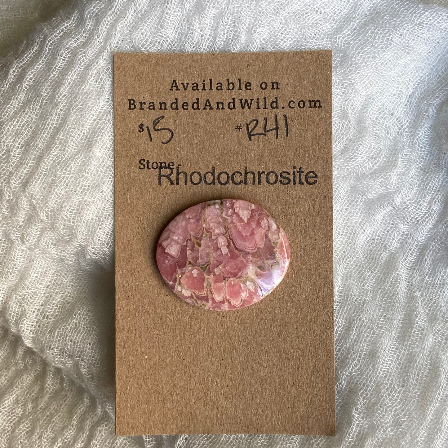 Rhodochrosite Cabochon - R41
