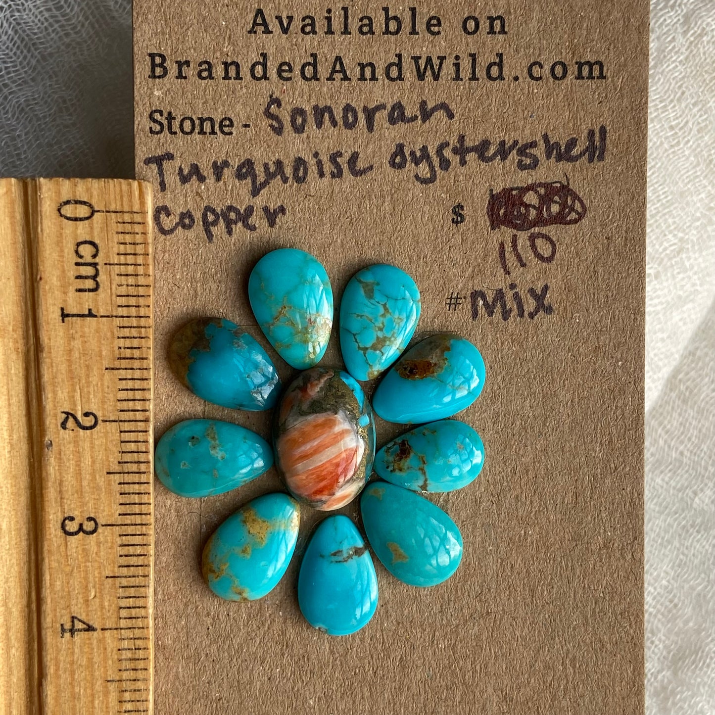 Sonoran / Oyster Shell Cabochon - MIX121