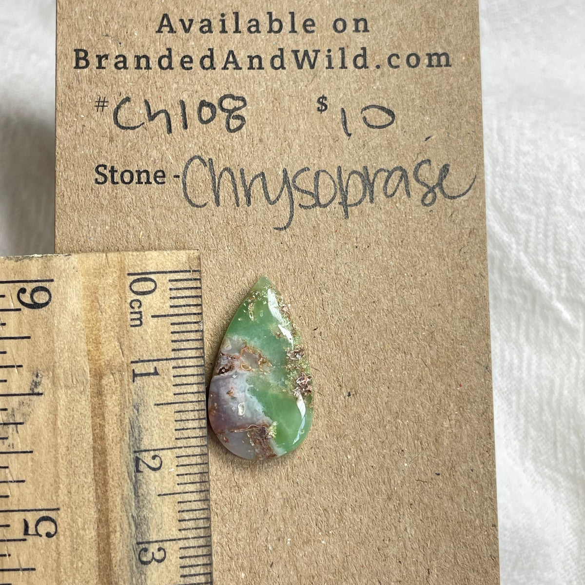 Chrysoprase Cabochon - CH108 74D7D132-F8CD-4DC5-96D0-D22B3137FD59 Brandedandwild.com