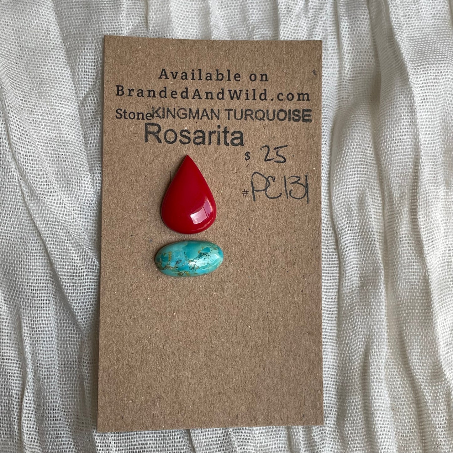 Rosarita / Kingman Turquoise Cabochon - MIX131 74DF20FD-B210-4292-ADD7-F53604193CD5 Brandedandwild.com