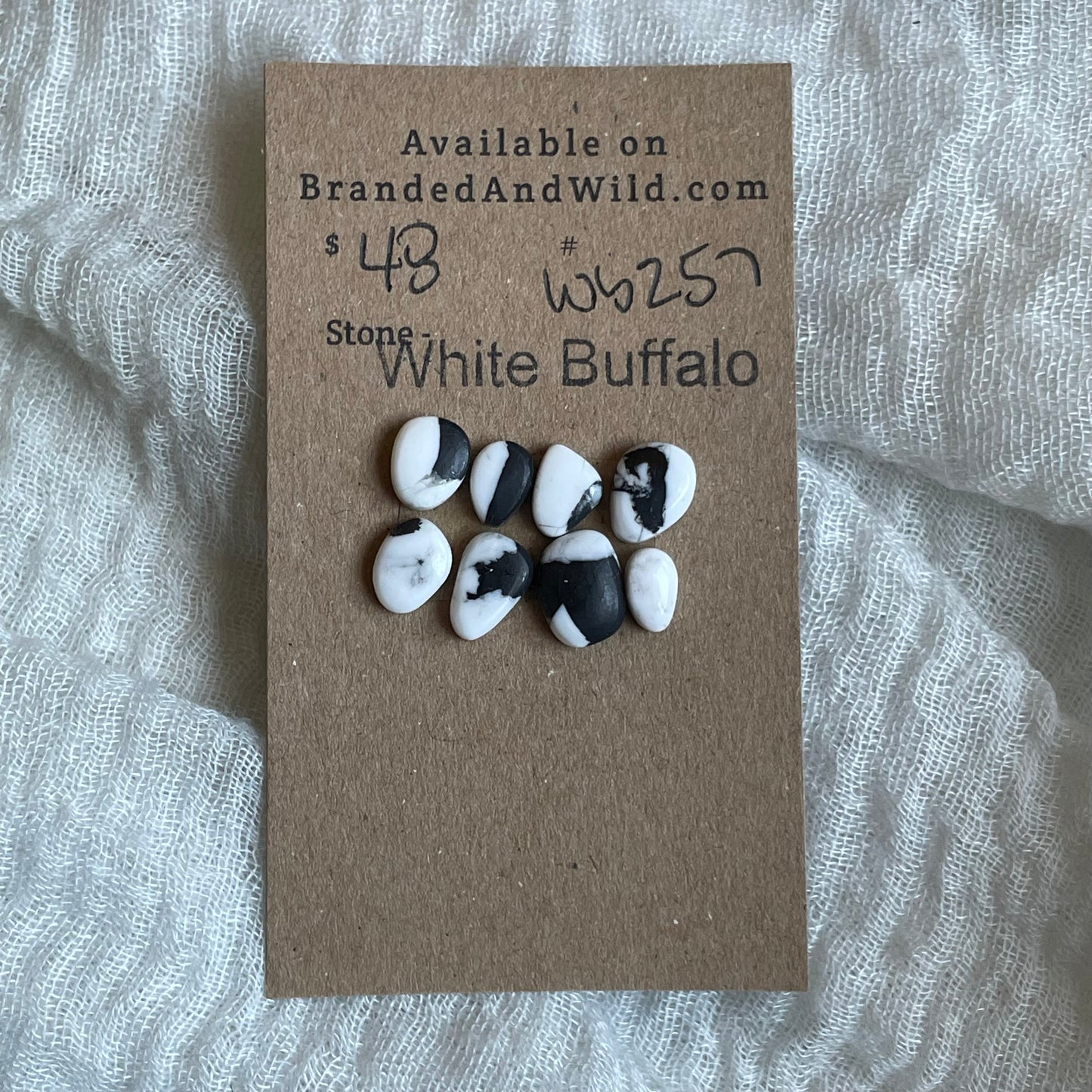 White Buffalo Cabochon - WB257