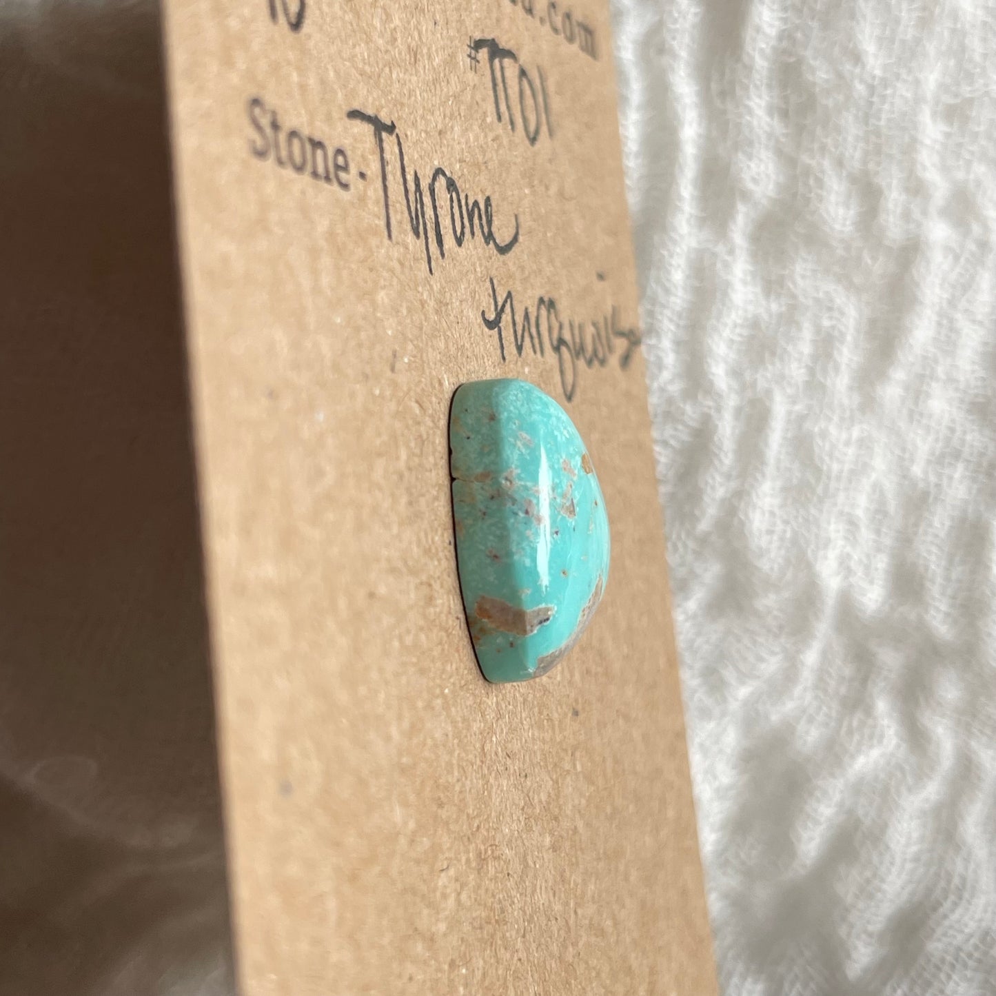 Tyrone Turquoise Cabochon - TT01 74E1A50A-6997-41E3-9187-5A11FFB5189B Brandedandwild.com
