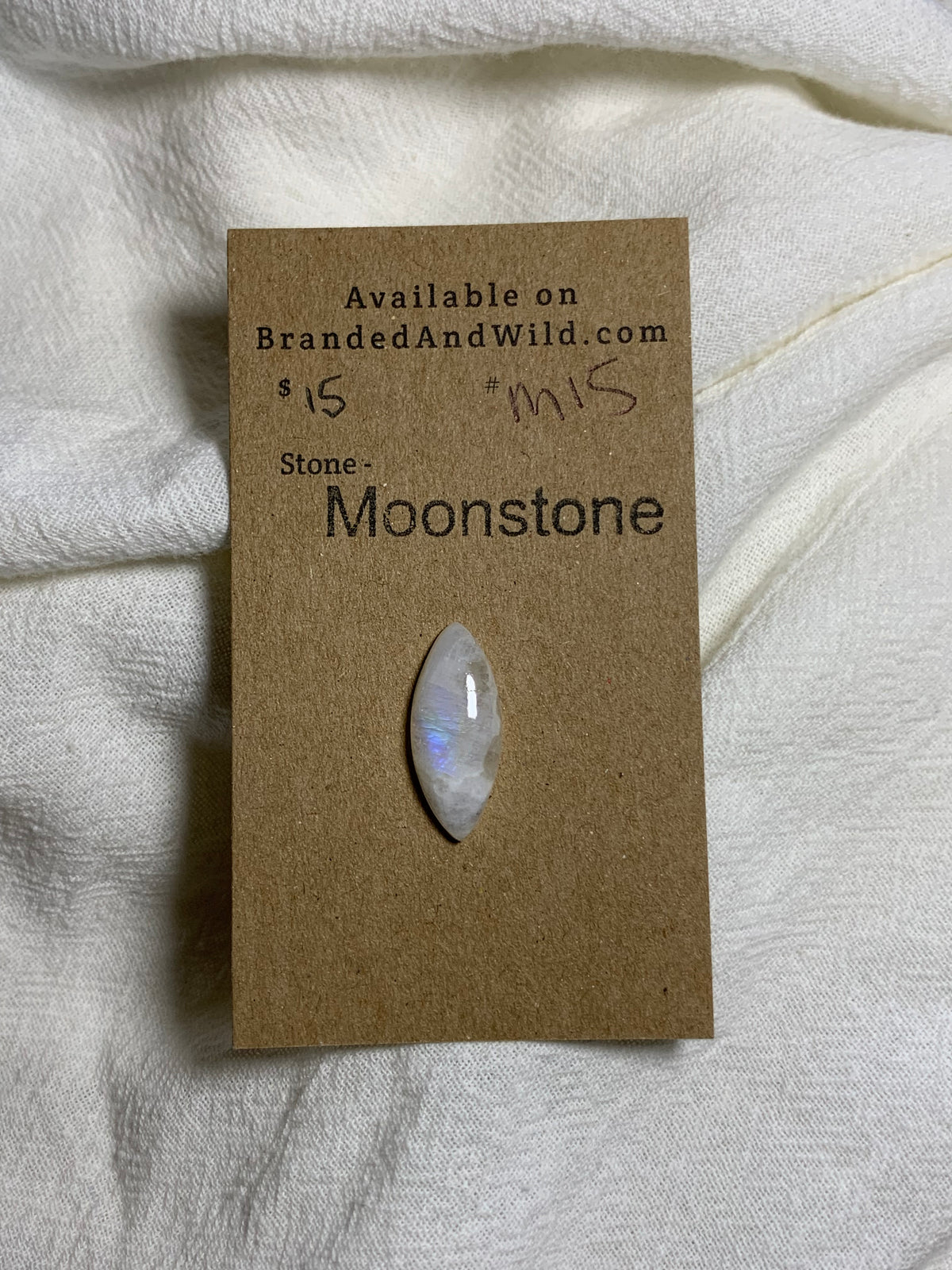 Moonstone Cabochon - M15 74E2B1BE-880F-469D-AE20-0378DB389CCF Brandedandwild.com