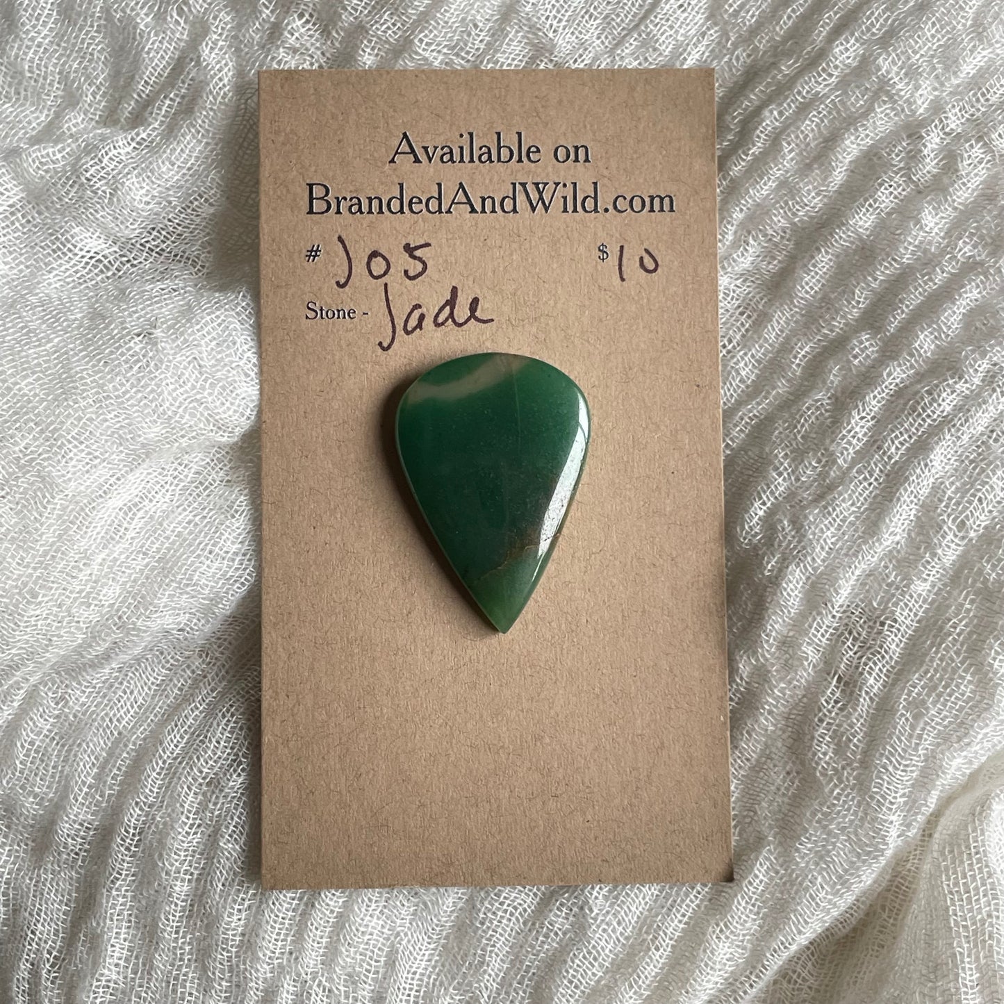 Jade Cabochon - J05 750F5C3A-9F8A-4D92-ADDC-5B794A391F04 Brandedandwild.com