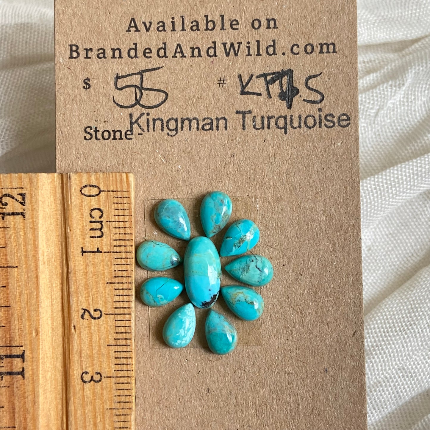 Kingman Turquoise Cabochon - KT75 753BC465-518C-48EA-9266-FE8141769DA9 Brandedandwild.com